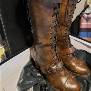 Hades vintage copper heel boots sz 10